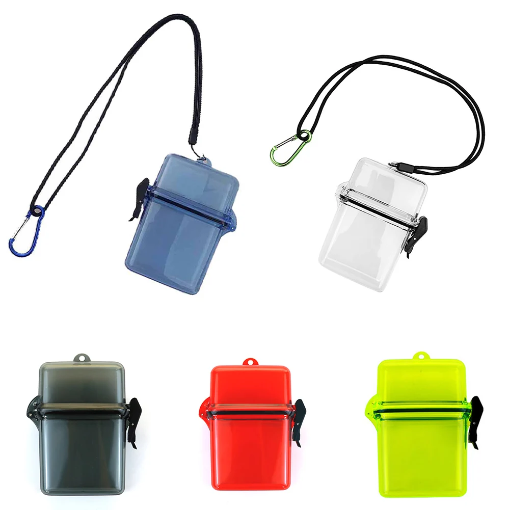 Waterproof Dry Box Sports Case With Rope Clip Container Case & Rope Clip For Kayaking Swimming Surfboard Kayak