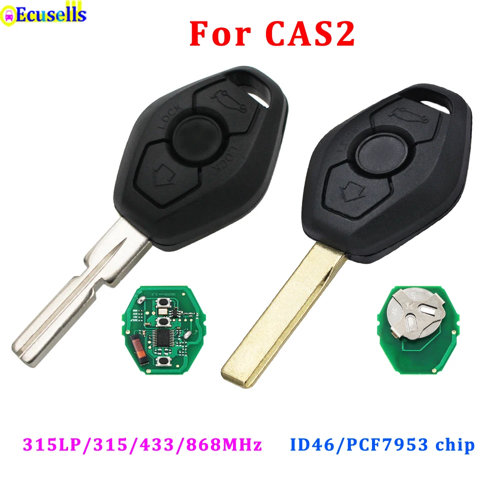 3-кнопочный дистанционный ключ для BMW CAS2 3 5 6 серии E93 E60 Z4 X5 315LP МГц 315 433 868 с чипом ID46