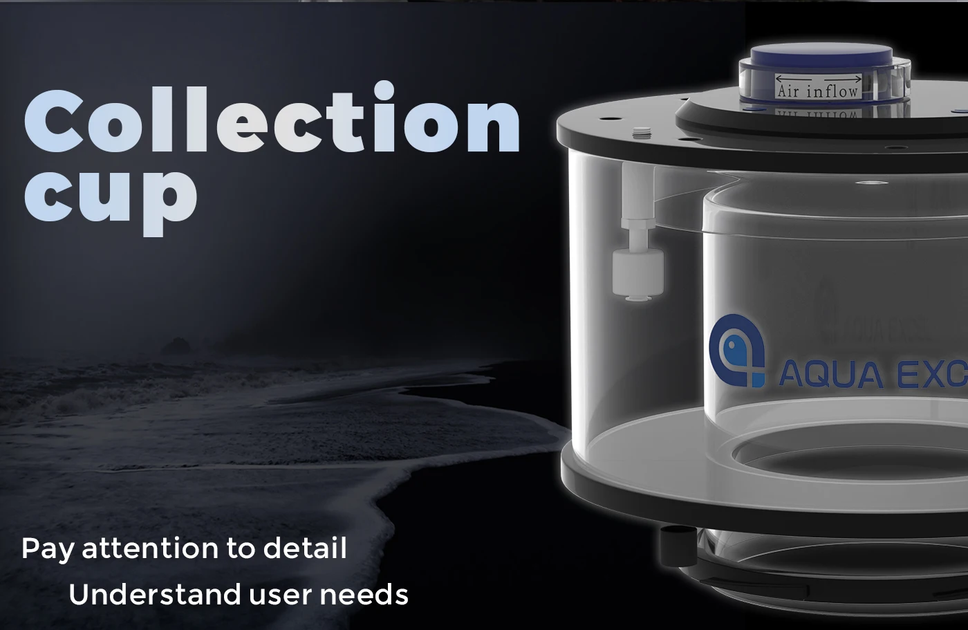 Фото AQUAEXCEL AE-DF300 Современный внутренний скиммер для белка Насос постоянного тока для рифов и аквариума для рыб Пластик для гостиной №3