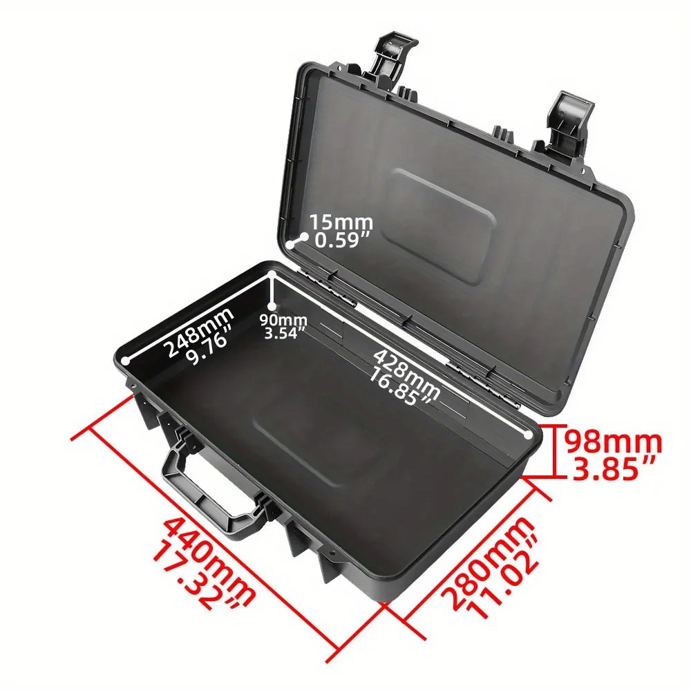 

Черный пластиковый ящик для хранения