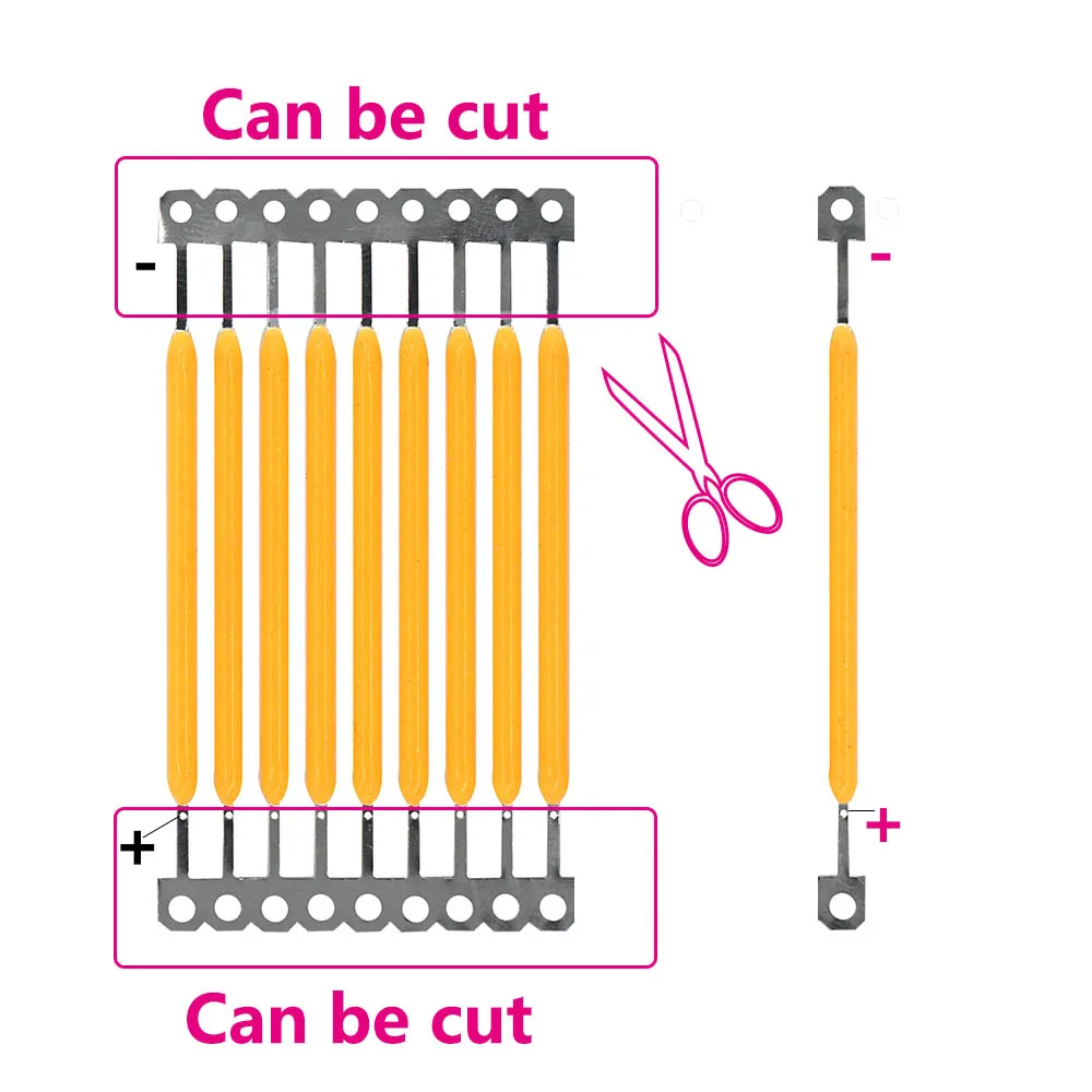 10 шт. лампы накаливания для прожекторов 3 в 40 мм 2700 мА