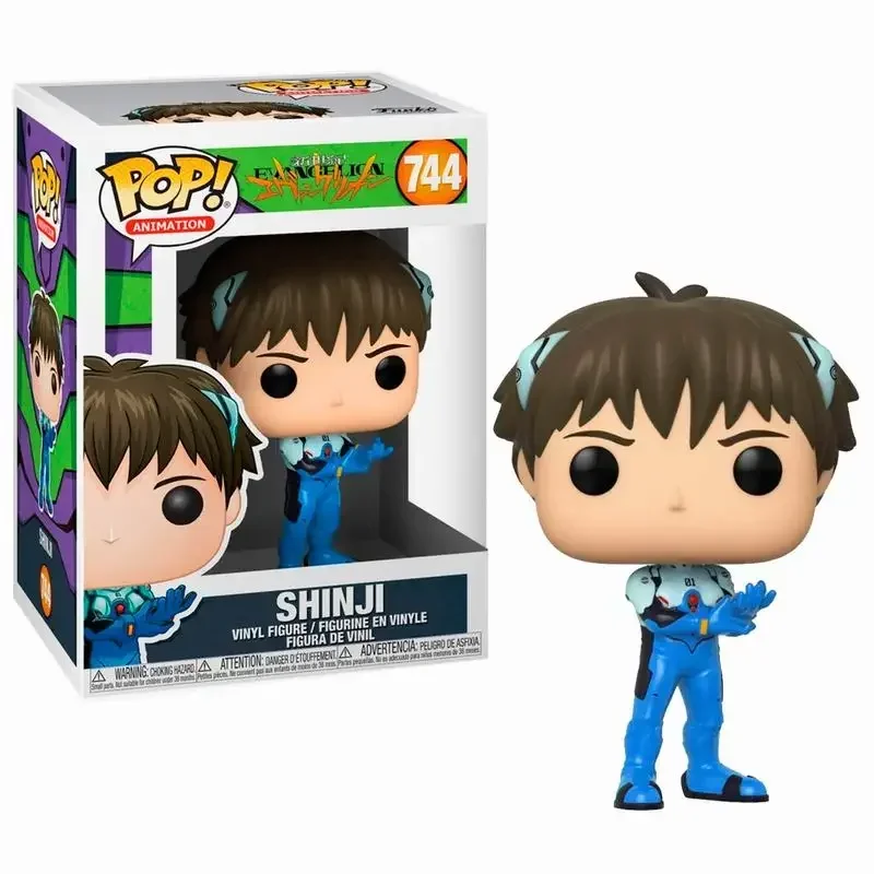 Фото Новый Funko Pop JP Animetion Evangelion REI 745 #   SHINJI 744н #   ASUKA 635 #   Эксклюзивная виниловая фигурка ограниченного выпуска, модель куклы, игрушки №2