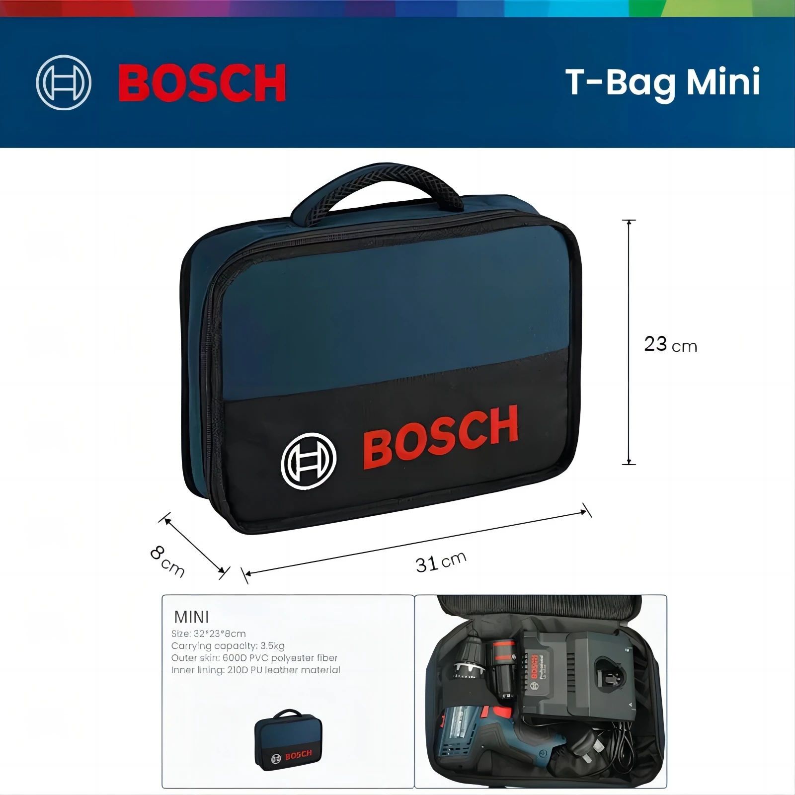 

Сумка для инструментов Bosch полиэстер M