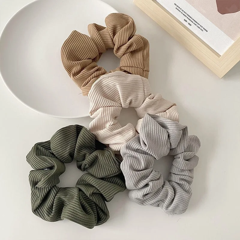 

New Fashion Brand Letter Style Headwear Hair Ribbons Ponytail Holder Hair Tie Band Girl Fabric Cute Hair Accessories
