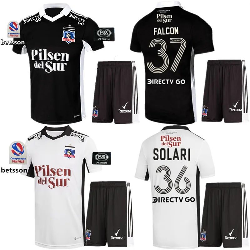 

Men Kids Camiseta Colo Colo 2022 23 Soccer Jersey FALCON SOLARI LUCERO Aldult Child Home Away Football Shirts Kit