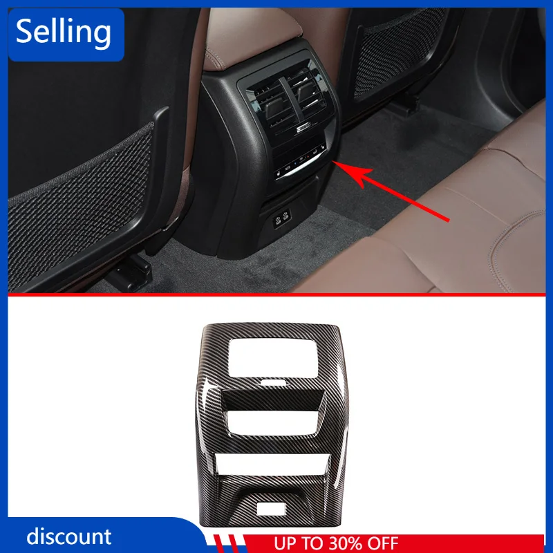 

Для BMW X3 X4 G01 G02 2018-2019 2020 интерьер автомобиля ABS задняя вентиляционная рама декоративные аксессуары fvf