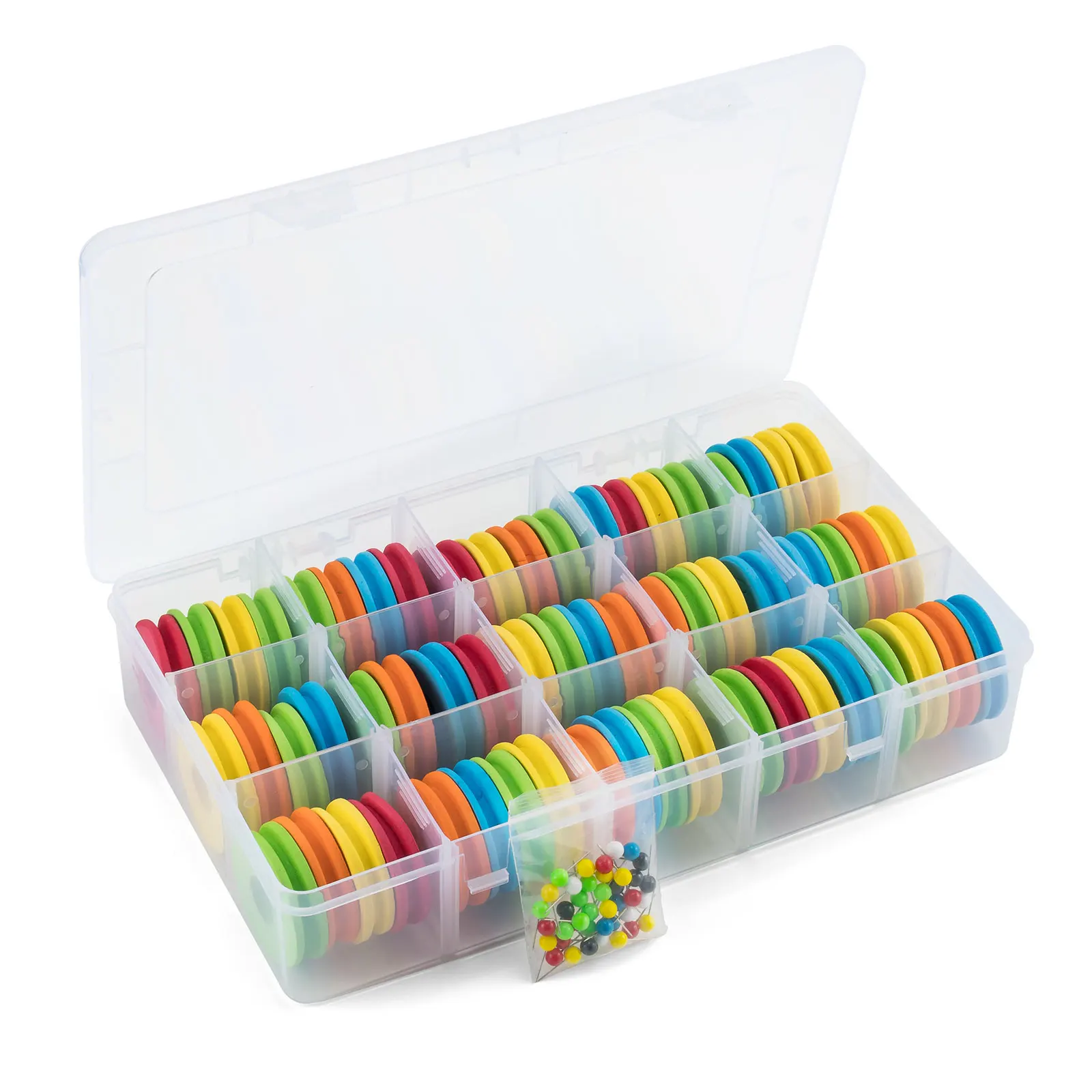 60pcs EVA Foam Spools Carp Fishing Rig Winders Line Leader with 40pcs Pins Wire Board Winding Line Board Hook Rig Storage Pesca