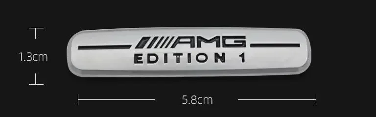 1 шт. алюминиевая наклейка на кузов автомобиля этикетка значка для Mercedes Benz AMG w204 w203