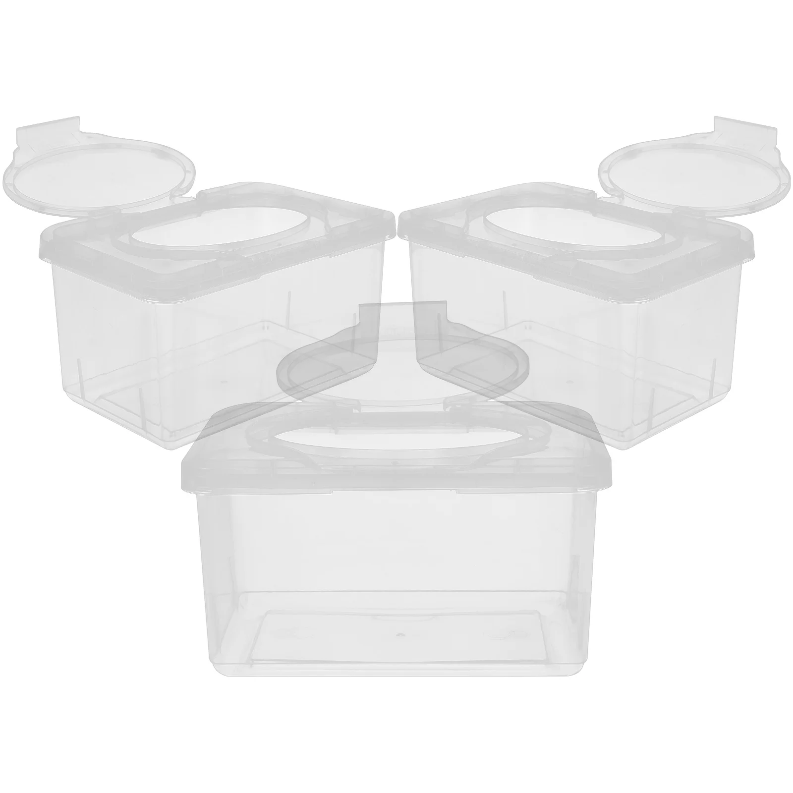 

3Pcs Portable Baby Wipes Dispensers Wet Tissue Containers Wet Wipes Storage Boxes
