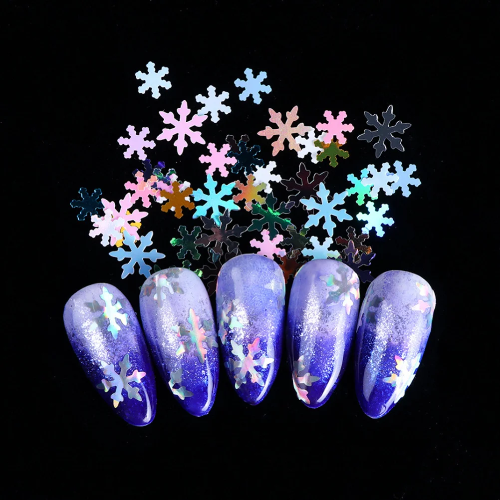 

Nailsnowflake Manicure Glitter Sequins Stickers Christmasnails Sequin Autumn Decals Rhinestones Leaves Holographic Decoration