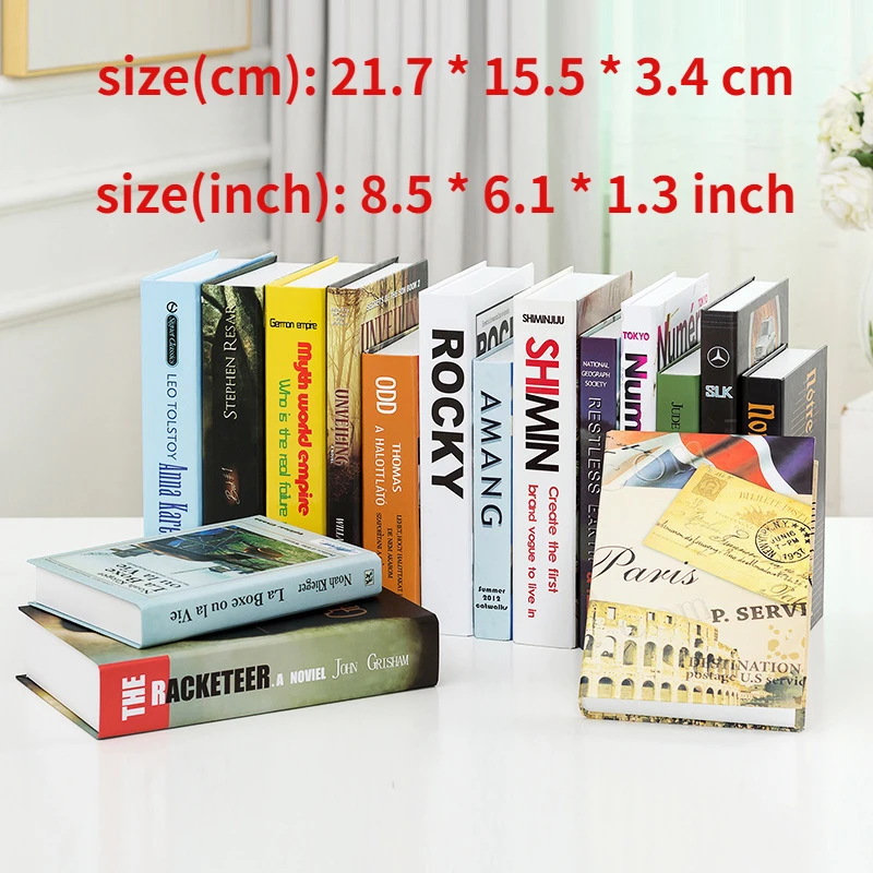 

Fake Books Simulated Books Props Book Case Models Living Room Soft Decorations Office Creative Home Furnishings Book Boxes