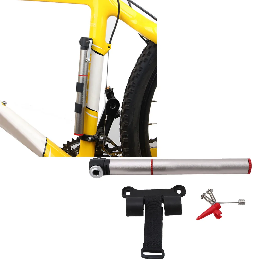 

Bicycle Pump Aluminum Alloy Portable Pocket Hand Inflator Presta Schrader Compact Size High Capacity