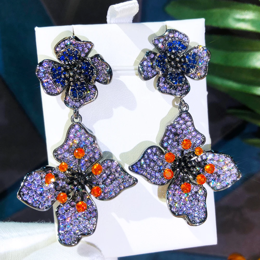 GODKI популярные великолепные очаровательные серьги-капли для женщин вечерние