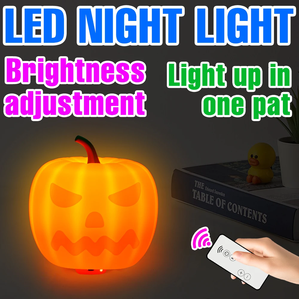 

Nightlight Bedroom Bedside LED Lamp USB Rechargeable Atmosphere Light Touch Dimming Soft Silicone Table Lamp For Room Decoration