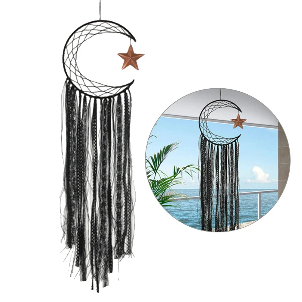 

Star Moon Dreamcatcher Feather Tassels Style Hanging Decoration Car Home Pendant