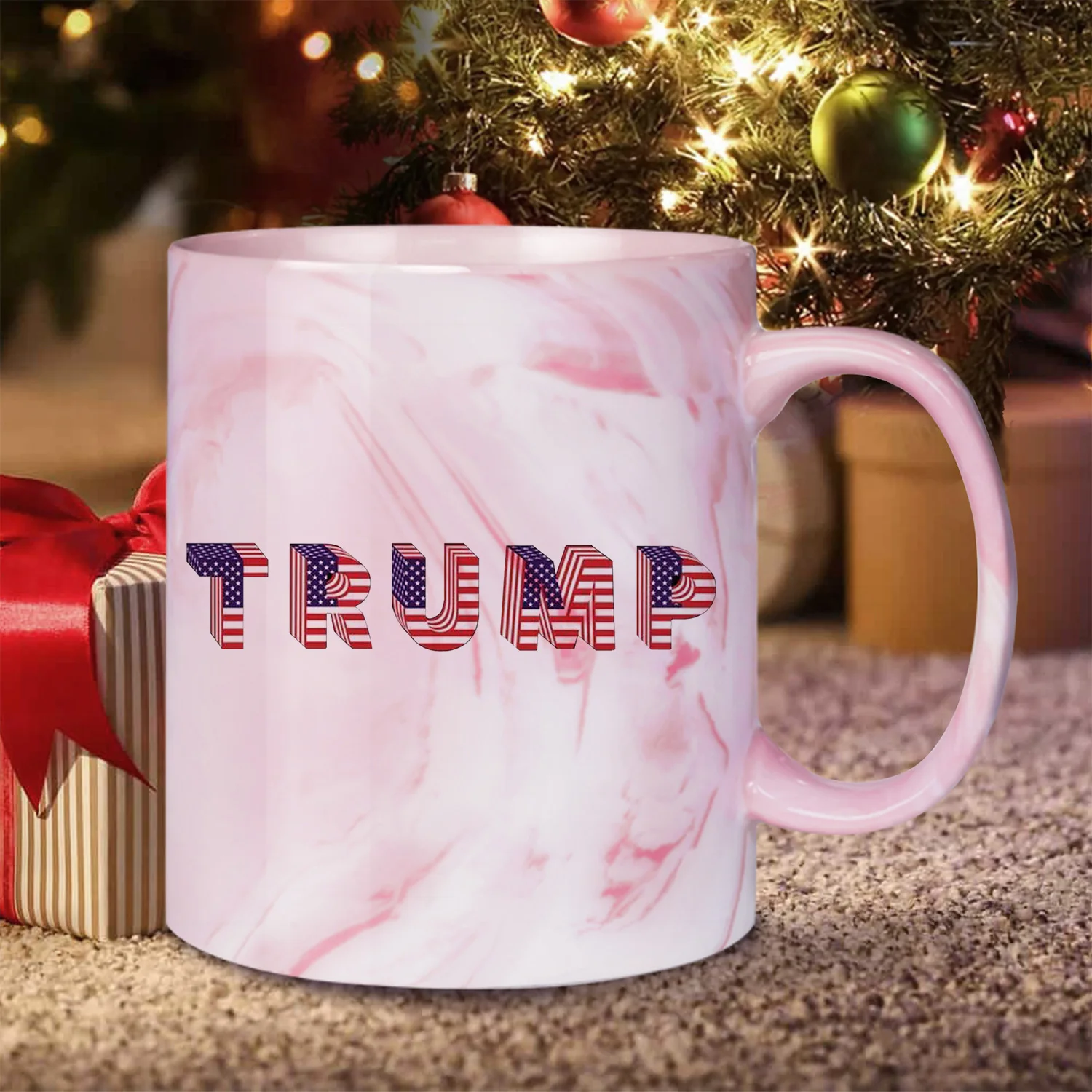 Керамическая Кофейная Кружка Трампа На 11 Унций — Дизайн Флага США