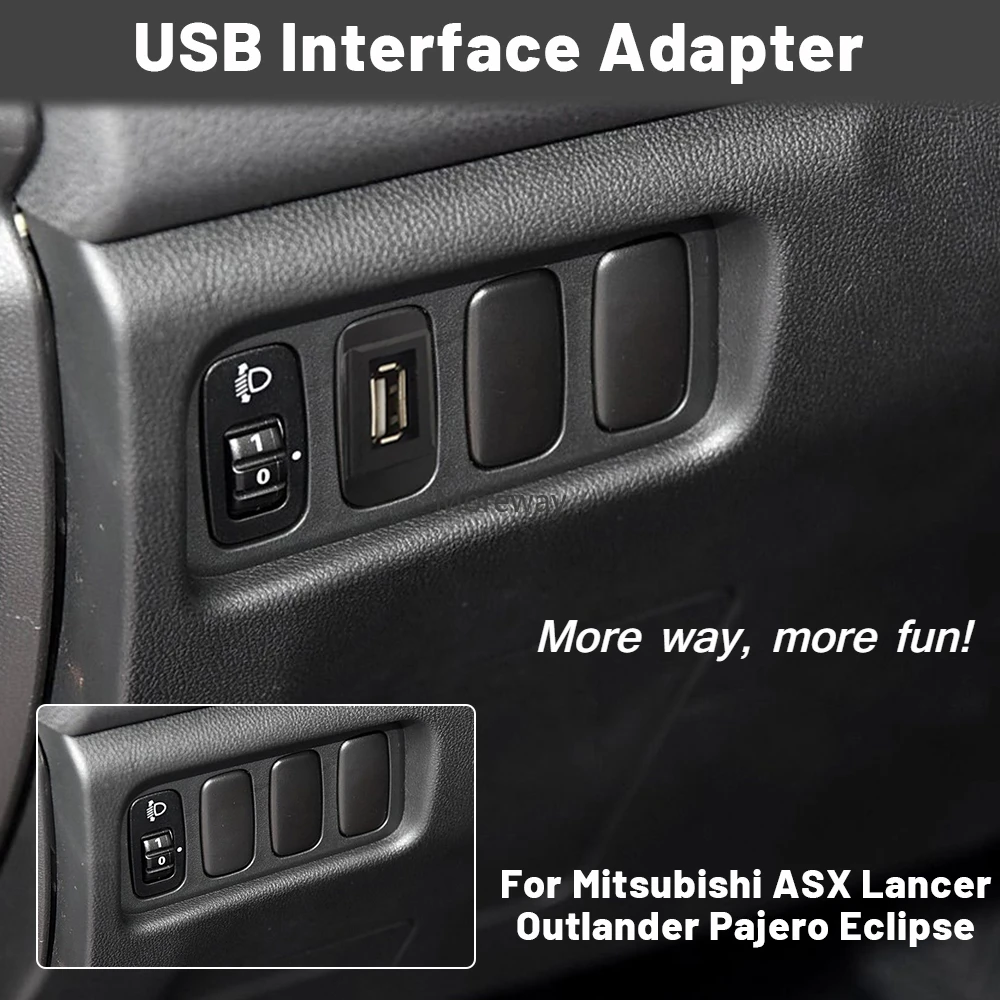 Аудиопорт переключатель передачи данных зарядный кабель для Mitsubishi Soveran 2004 Fortis 2013