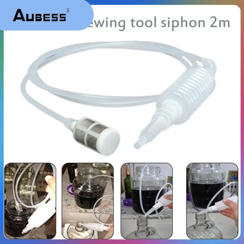 

Beer Making Tool For Wine 2m Brewing Siphon Hose Plastic Food Grade Knead Siphon Filter Kitchen Fermentation Manual Homebrew