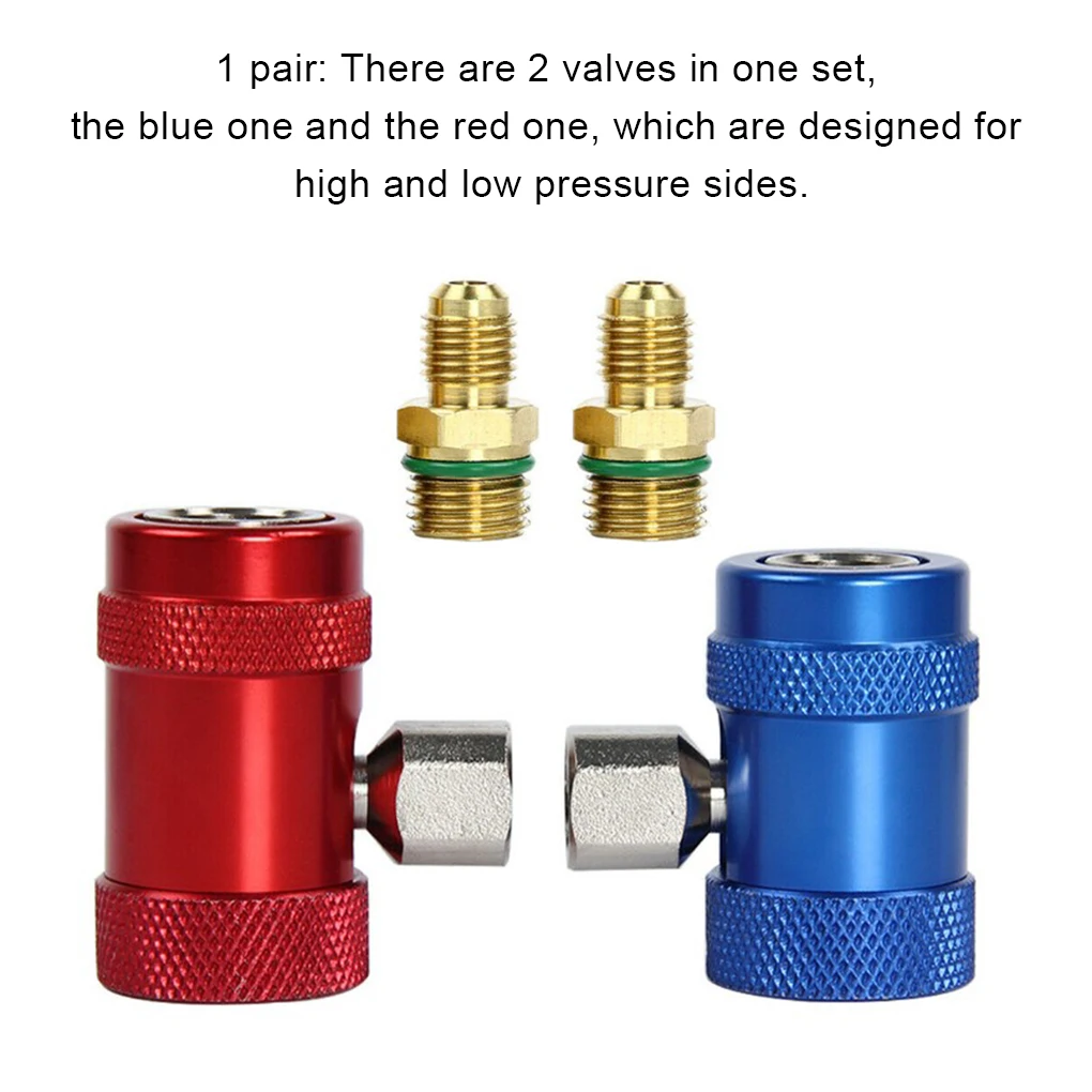 

Комплект из 2 универсальных адаптеров для клапанов наполнителя хладагента, заряжающий клапан, шланг, резьбовой конвертер, машина для ремонт...