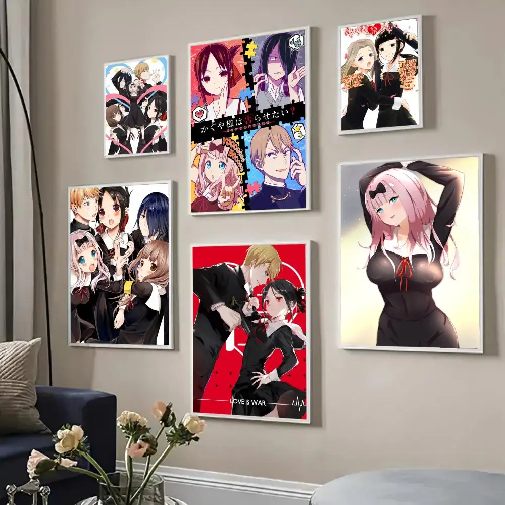 Плакат Kaguya Sama Love is War высококачественная цифровая печать на белой бумаге