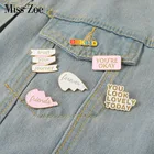 Эмалированная брошь-значок Будьте добры и друзья