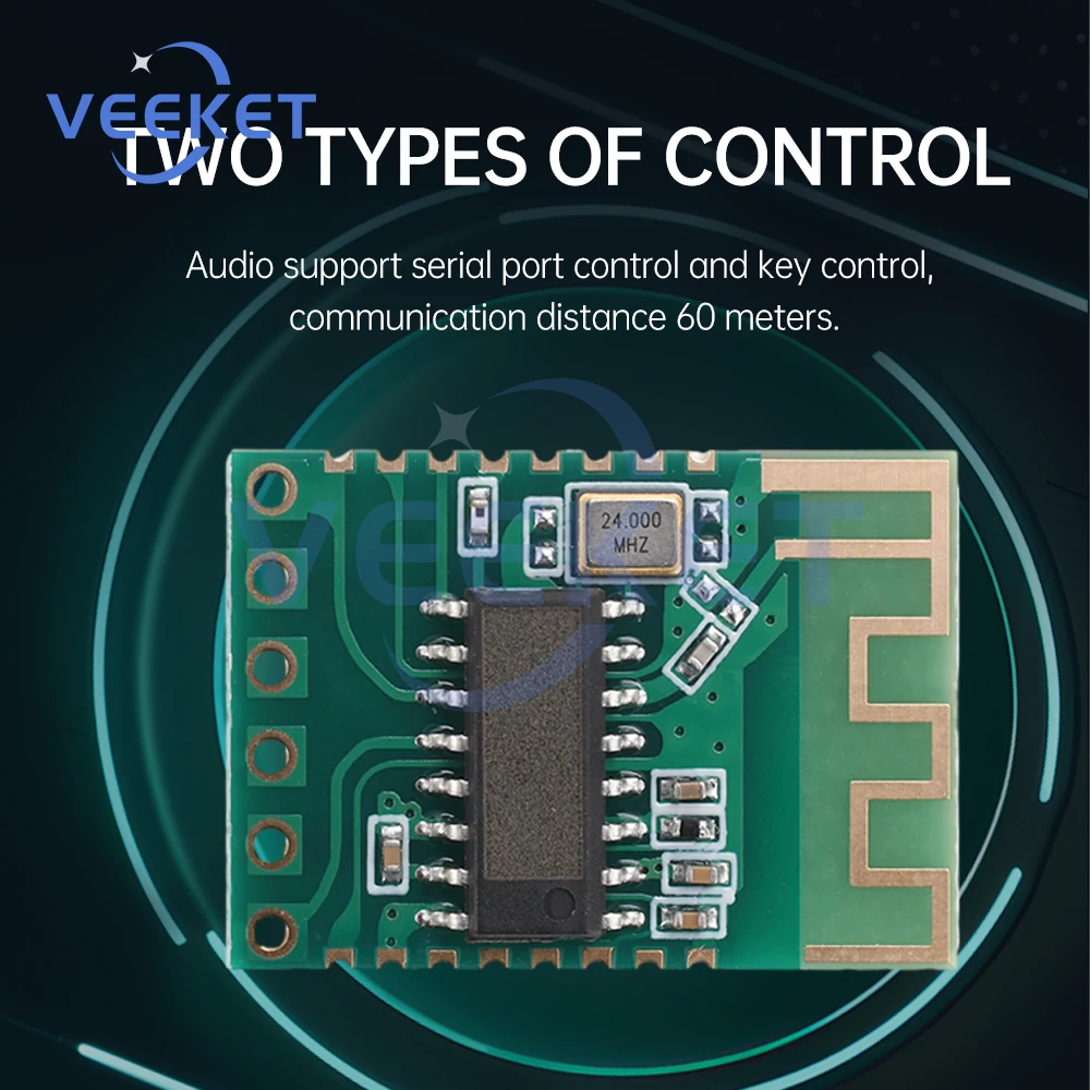 JDY-68A Двухрежимный аудиомодуль BLE Bluetooth 5 1 Плата воспроизведения Последовательный