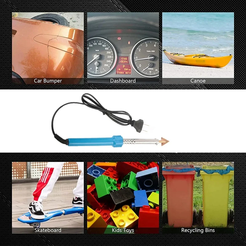 Набор для сварки пластиковых бамперов 80 Вт 40 стержней