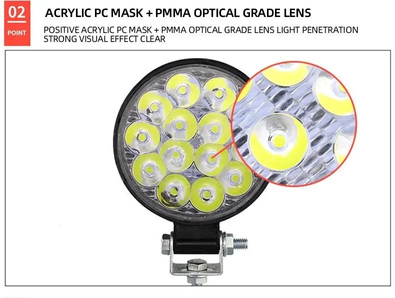 Фара Nlpearl для внедорожника 12 В 24 42 Вт