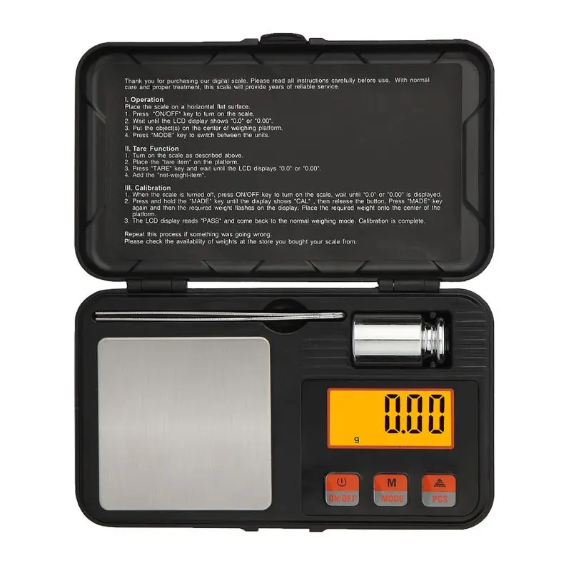 

High Precision Digital Portable Gold Sterling Silver Jewelry Scale Counting Scales Box Balance Weight Tweezers Tools