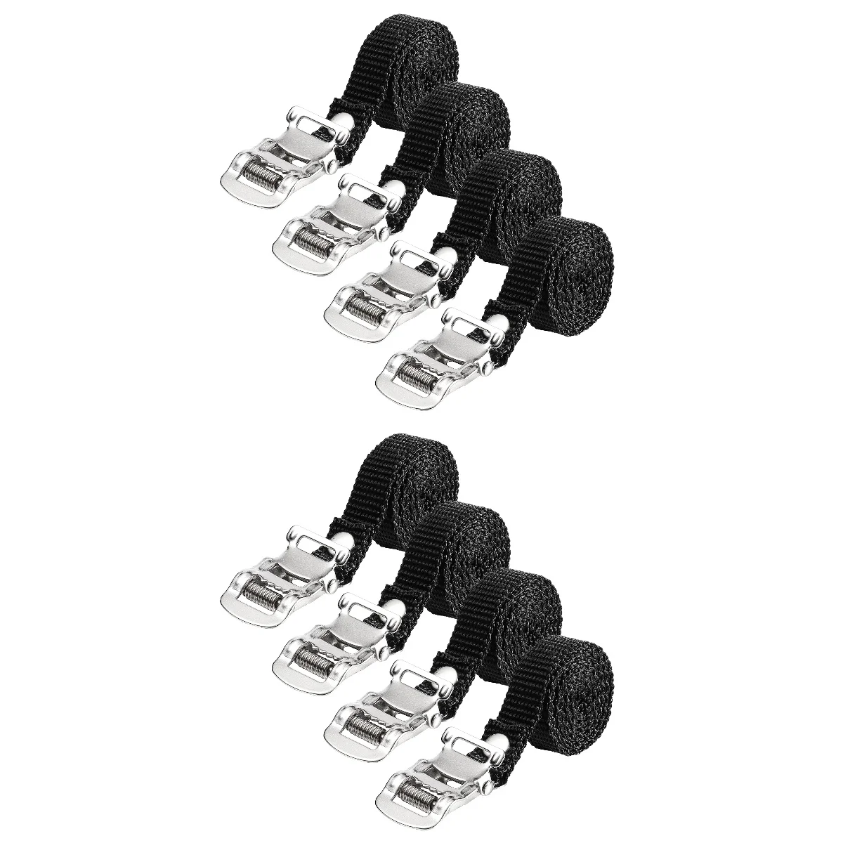

2pcs Garneck 4 Bikes Pedal Toe Straps Replacement Pedal Straps for Exercise Stationary Bike