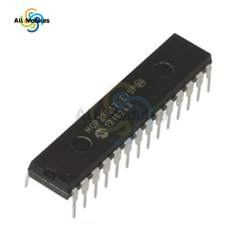 

IC DIY IO Electronic MCP23017-E/SP DIP-28 MCP23017 16-Bit I/O Expander with I2C Interface IC Original Integrated Circuits
