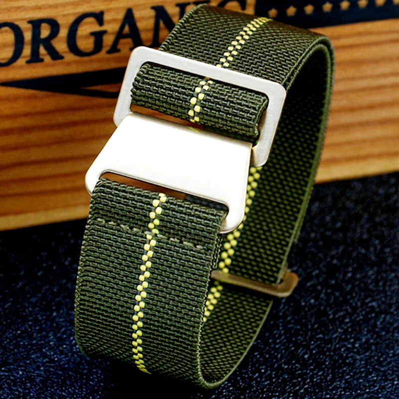 Ремешок нейлоновый для наручных часов Huawei Galaxy Watch 4 универсальный армейский