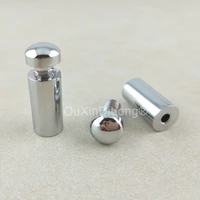 customize 500pcs brass glass fasteners standoffs acrylic advertisement standoffs pin nails billboard fixing screw hardware fg865