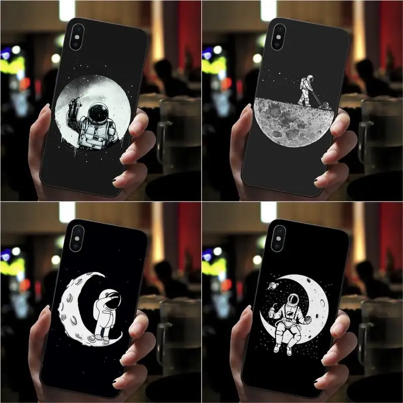 

Space Moon Phone Case For Redmi 9A 8A 6A Note 9 8 10 11S 8T Pro Max 9 K20 K30 K40 Pro PocoF3 Note11 5G Case