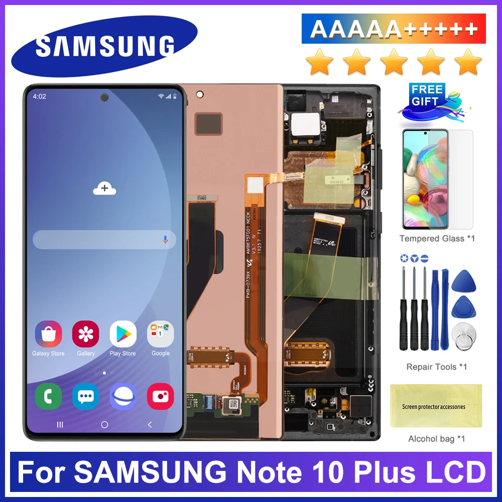 

Original 6.8'' Note10 Plus LCD For Samsung Galaxy NOTE 10+ N975 N975F N9750/DS LCD with Frame Display Touch Screen Digitizer