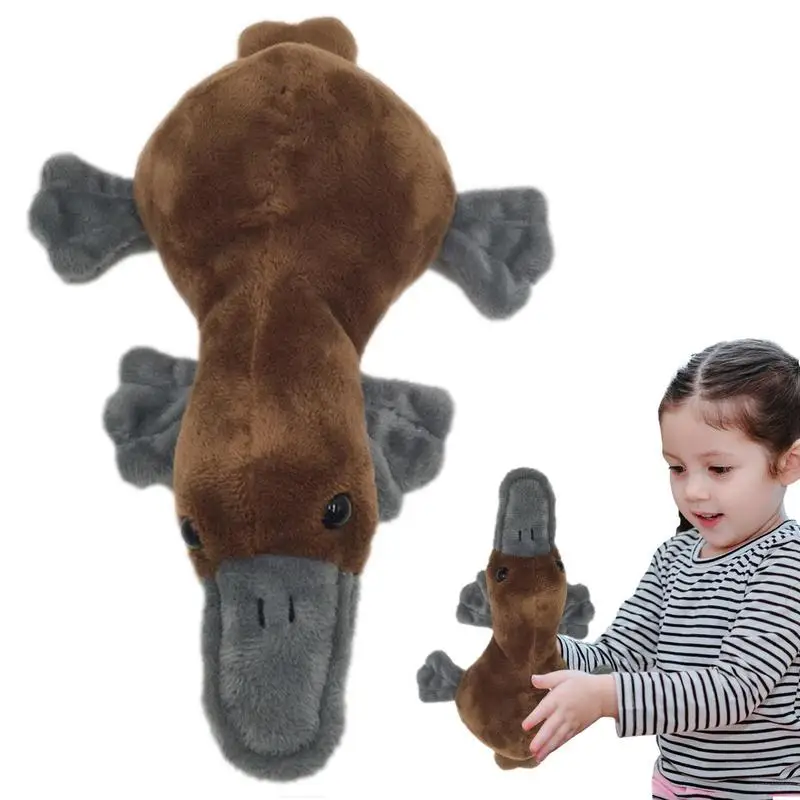 

8in Realistic Duckbill Stuffed Animal Plush Doll Super Soft Short Plush Animal Pillows Cushions Cute Duckbill Decor For Bedroom