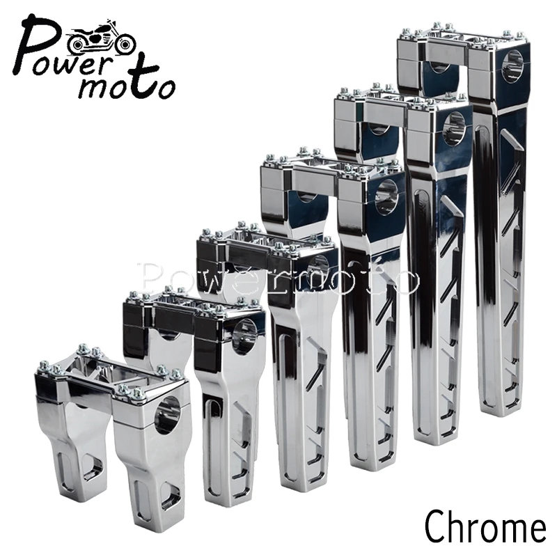 Мотоциклетные стойки руля 25 мм 4 &quot-14&quot прямой зажим для ручки Harley Touring Dyna Softail