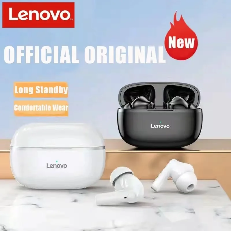 

Lenovo HT05 wireless earphones waterproof and sweatproof stereo Bluetooth earbuds 5.0 in-ear with microphone sports headphones