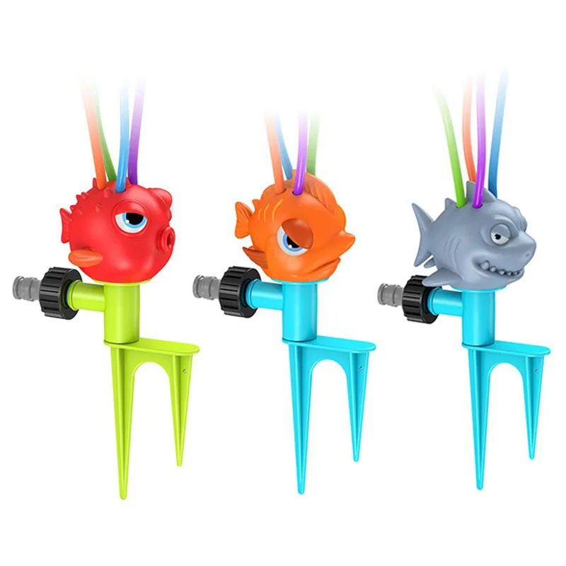 

Children Mini Water Sprinkler Cartoon Marine Animals Water Gun Outdoor Spray Toys Fun Shark Garden Yard Water Games Holiday Toys