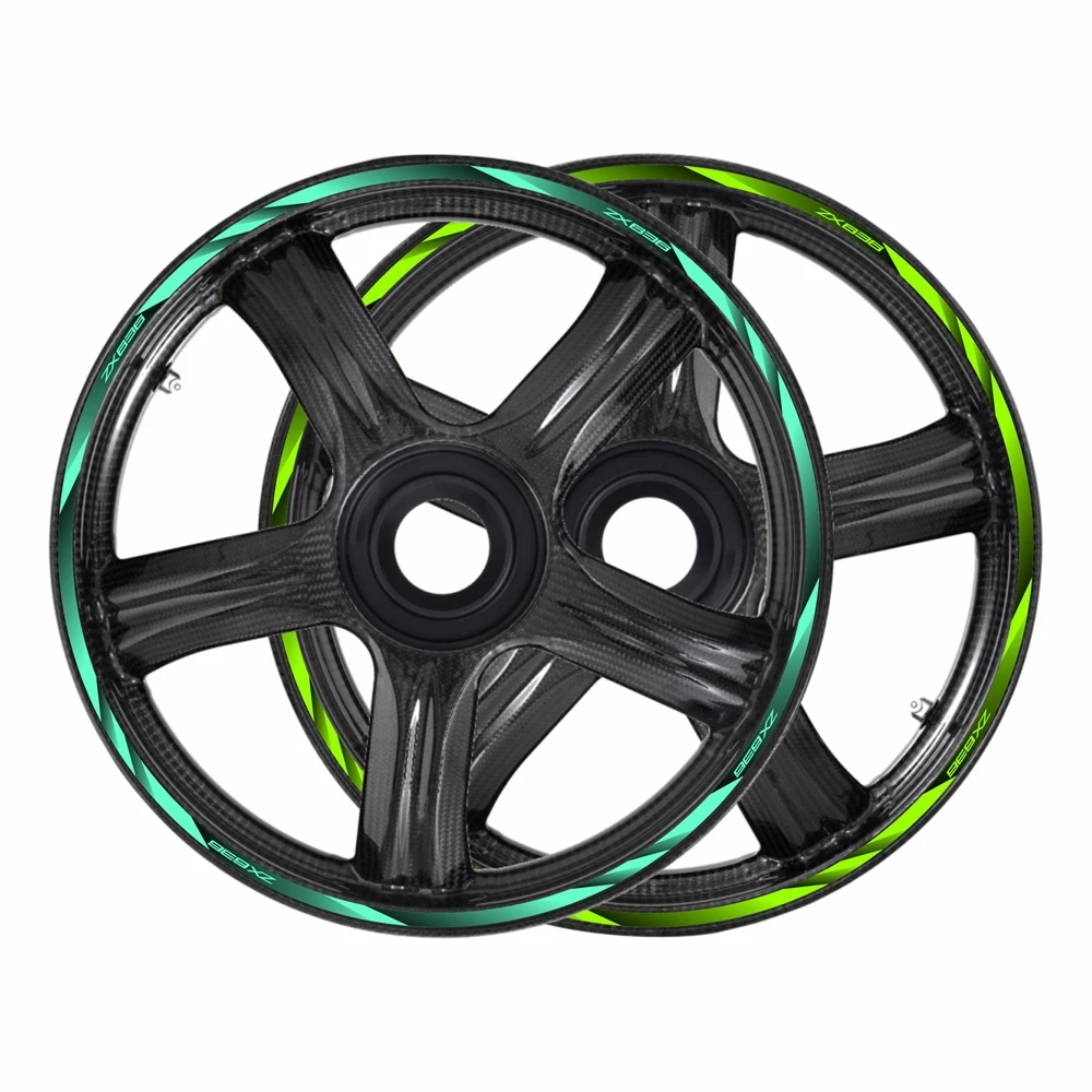 Для Kawasaki ZX-6R ZX6R ZX636 мотоциклетная 17-дюймовая Передняя и задняя наклейка на ступицу