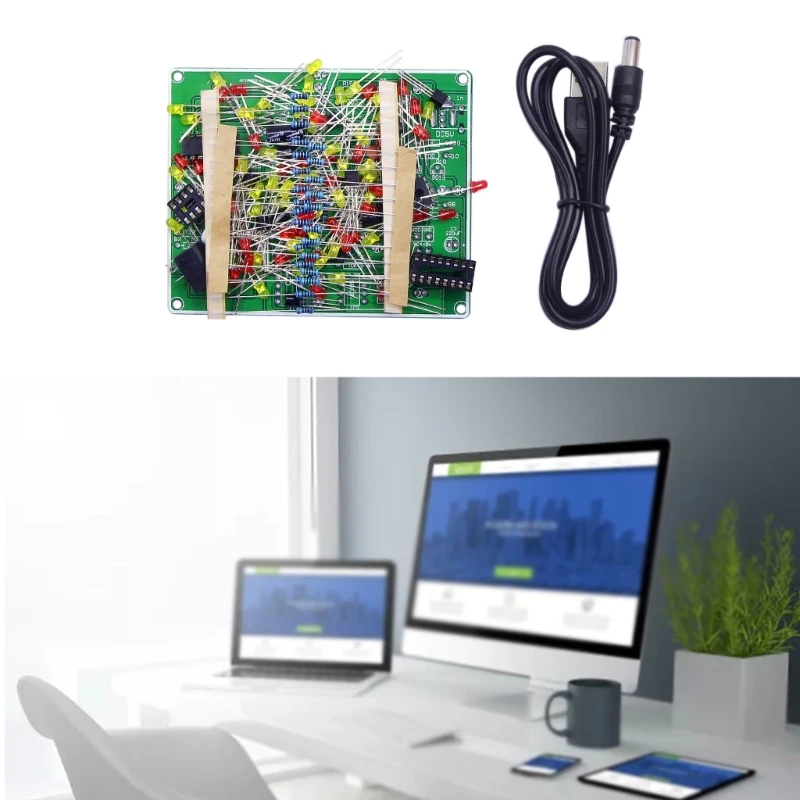 Электронные мигающие огни NE555 CD4017 Светодиодный электронный комплект взрывных