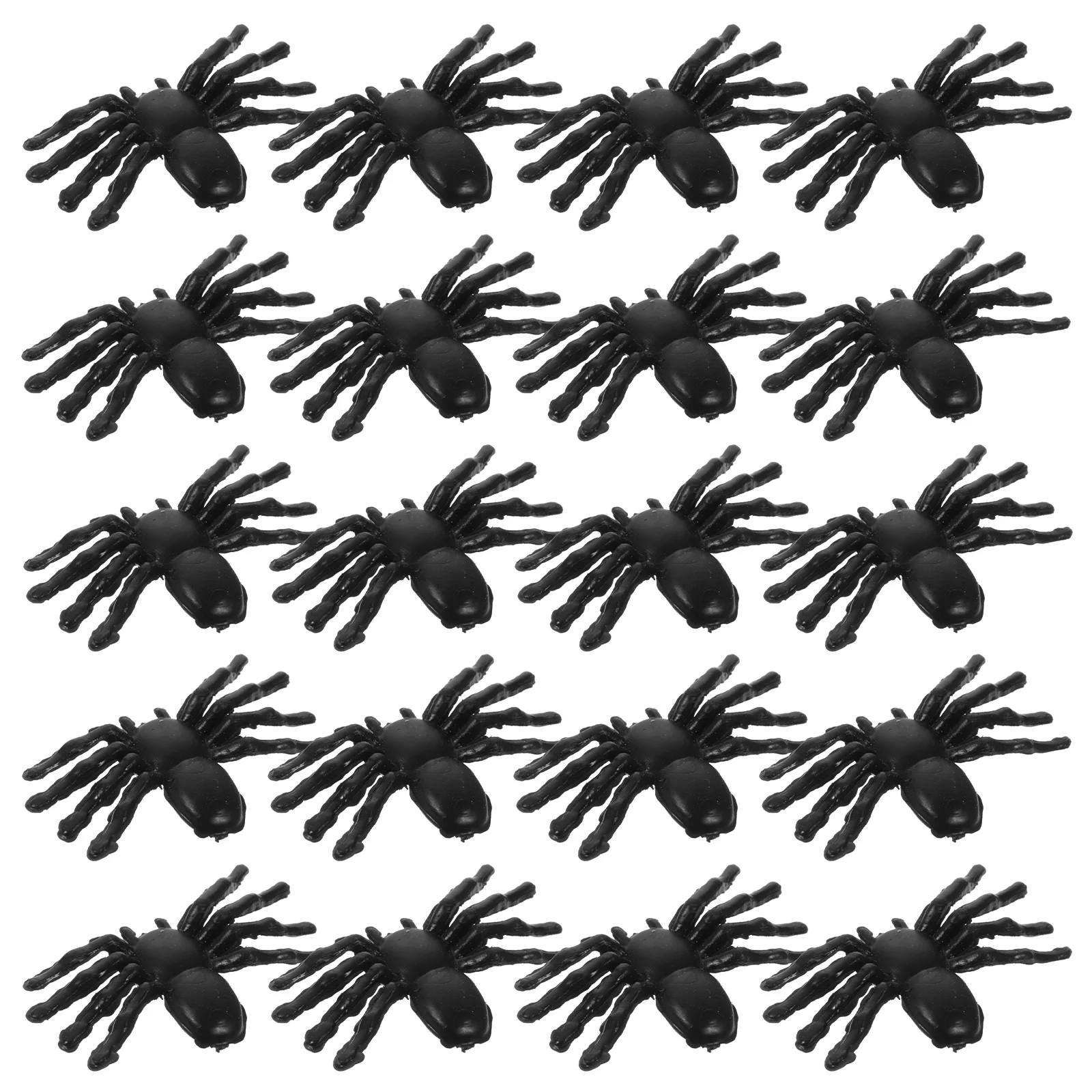 

50 Pcs Halloween Plastic Spider Decorations Props Ornaments Party Realistic Spiders Fake Decors Toy