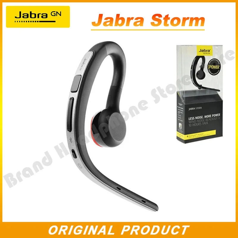 Hd Voice Stereo In Car Headset Ear Hook Wireless Bluetooth B