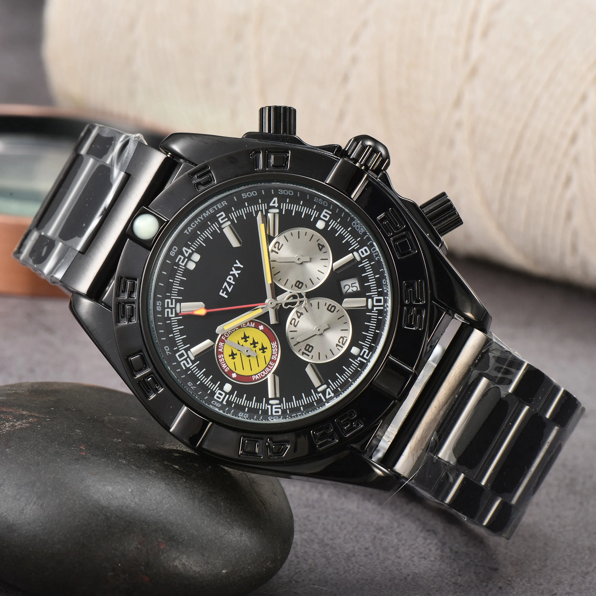 

Часы BE108 мужские/женские классические, многофункциональные брендовые классические стальные, с хронографом, в деловом стиле, ААА