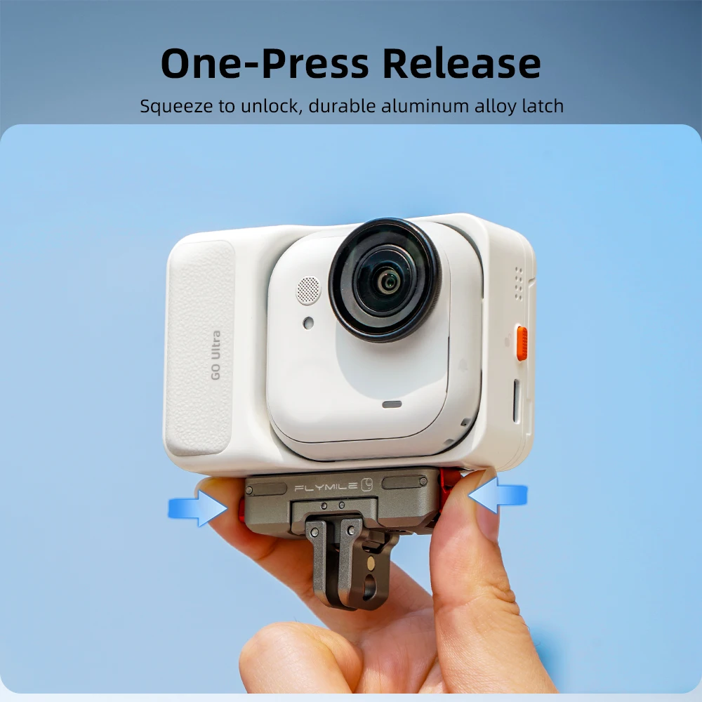 Фото Магнитное быстросъемное крепление Flymile, для insta360 GO Ultra, 360 °   Поворотный механизм для аксессуаров камеры insta360 GO Ultra №4