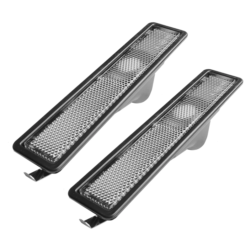 2X White Rear Side Turn Signal Marker Light Lamp Lens Cover Shell For-BMW E30 E32 E34 318I 318Is 325Es 325I 63141377849