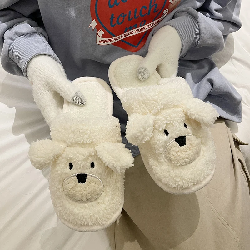 

Large Size 2022 Sandals Fur Heels Female Shoe Big New Girls Closed Low Flat PU Fabric Slipper Rubber Winter Rome Slides Low Sand