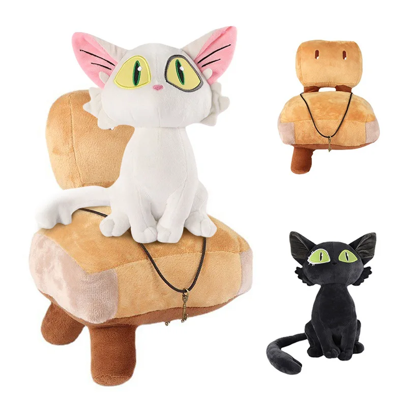 

30CM 2023 New Anime Suzume no Tojimari chair cute White Cat Black Cat kawaii figure model toys doll ornaments cosplay prop gifts