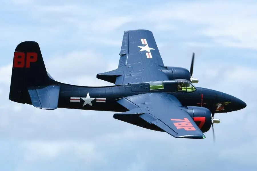1700 мм F7F Tigercat Blue PNP Самолет RC Игрушечный реактивный самолет