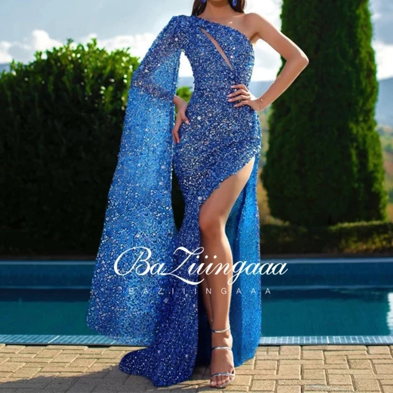 

Роскошное бальное платье BAZIIINGAAA, длинное женское платье 2021, вечерние платья с блестками, вечерние платья, женское платье для выпускного вече...